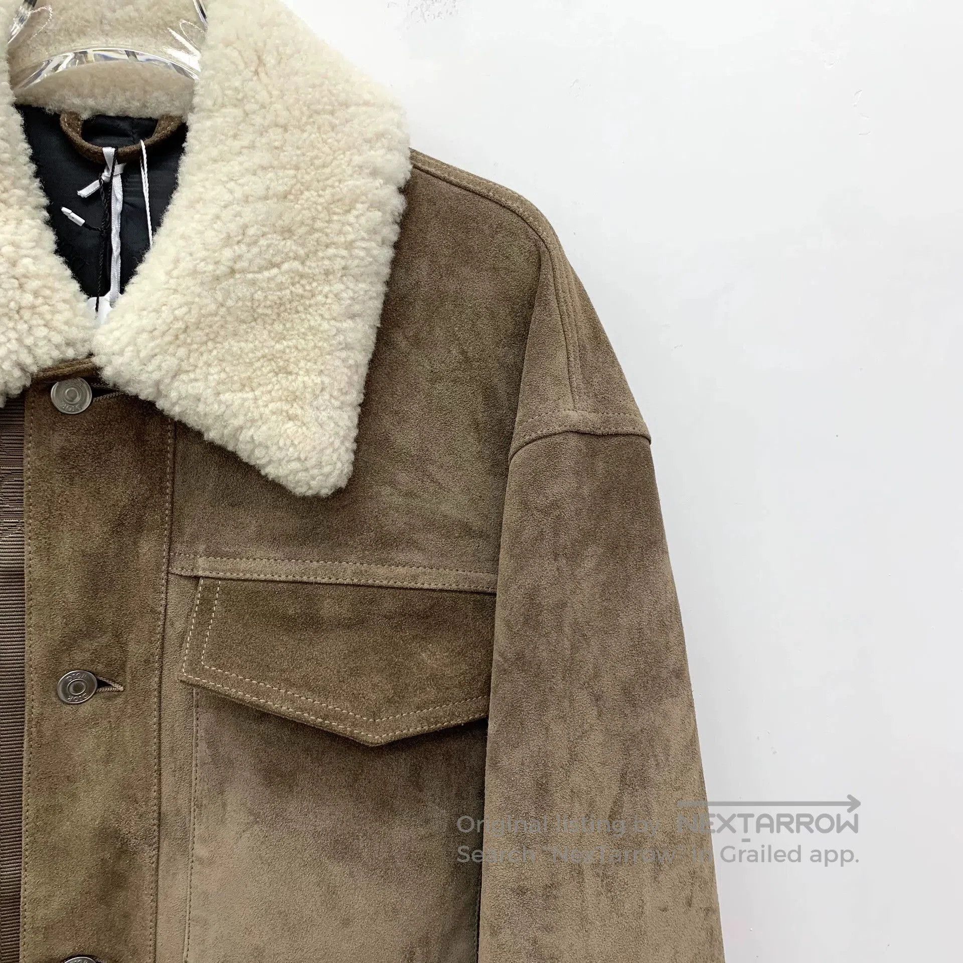 Dior Dior Beige Leather Collar Single-Breasted Jacket. Size US L / EU 52-54 / 3 - 3 Thumbnail