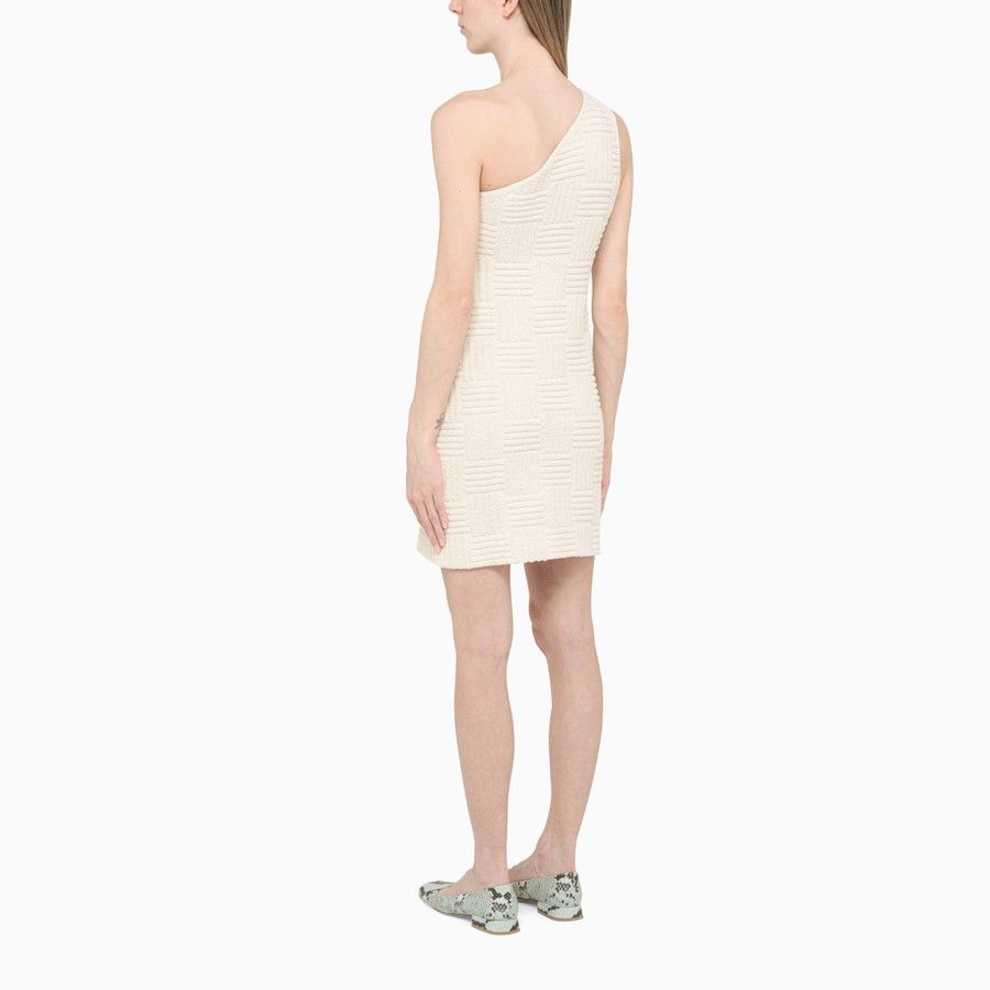 Bottega Veneta o1d2blof0824 Mini Dress in Off White Size XS / US 0-2 / IT 36-38 - 3 Thumbnail