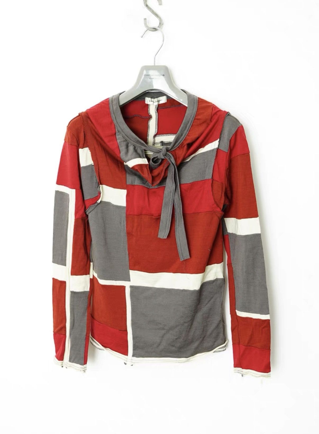 Comme des Garcons Comme des Garçons Tie Stacked Collar Sleeve Panel T‑shirt Size US M / EU 48-50 / 2 - 1 Thumbnail