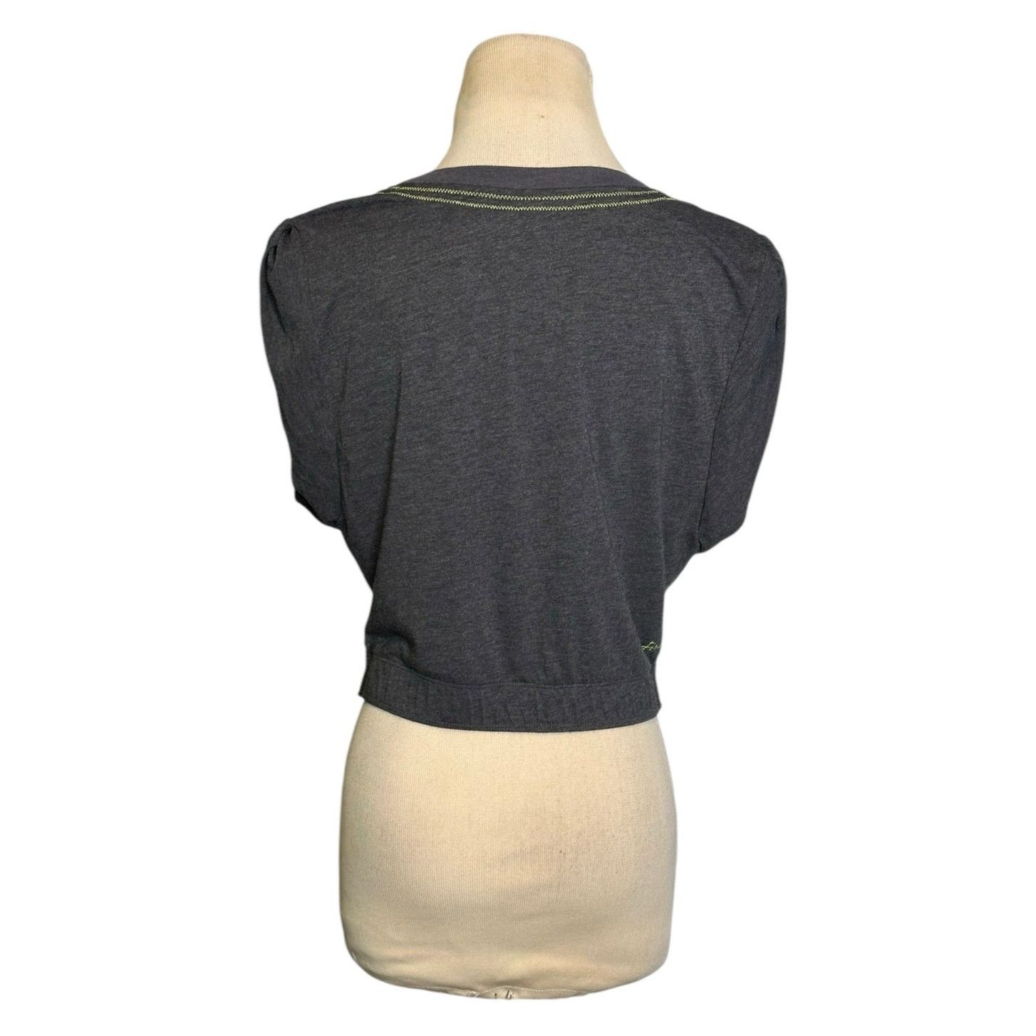 Free People Free Prople movement gray cap sleeves twist front top size M Size M / US 6-8 / IT 42-44 - 8 Thumbnail