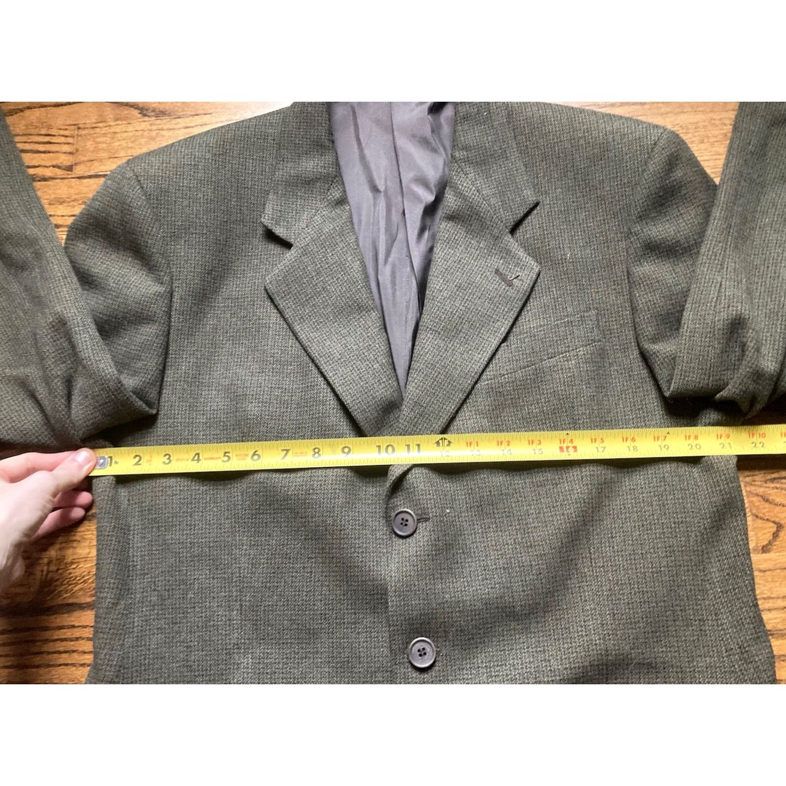 Giorgio Armani Giorgio Armani Jacket Mens 41R Wool Sport Coat Blazer Made in Italy 100% Sz Size 42R - 6 Thumbnail