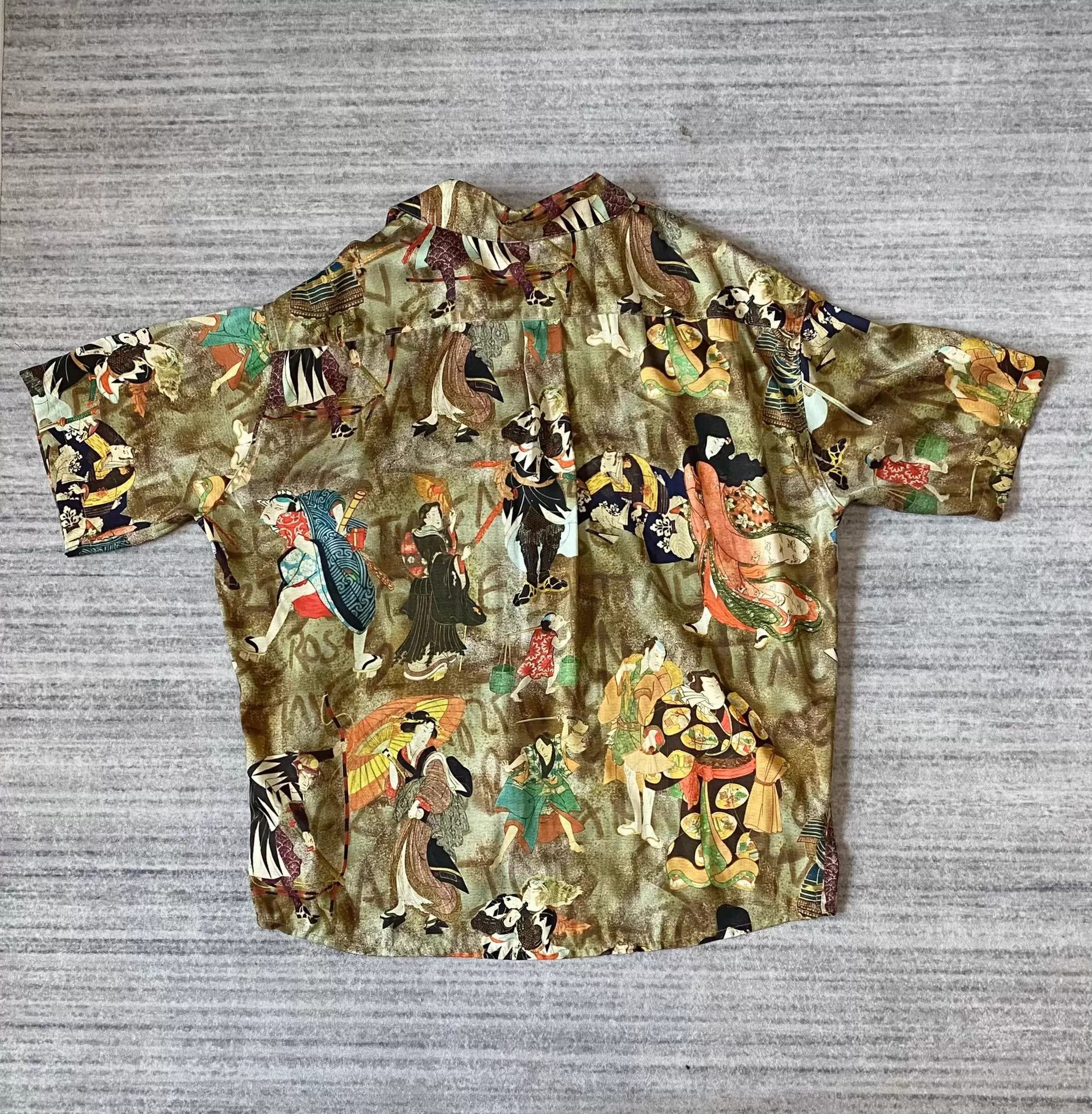 Martine Rose Martine Rose Ukiyo-e Kabukicho Geisha Aloha Shirt Short S Size US S / EU 44-46 / 1 - 3 Thumbnail