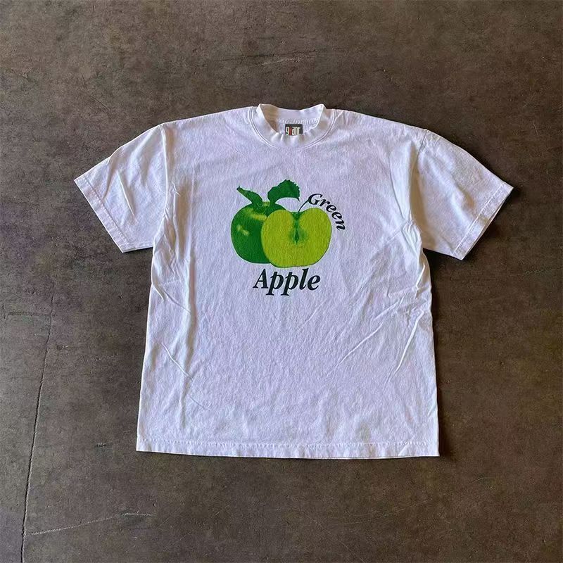 Japanese Brand Retro green apple print long-sleeved t-shirt Size US M / EU 48-50 / 2 - 1 Thumbnail
