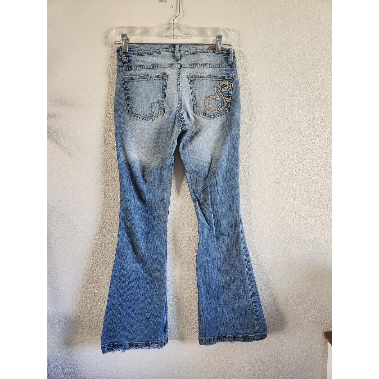 Southpole Y2k SouthPole Women's Flare Out Light Wash Denim Jeans-5 Size 24" / US 00 / IT 34 - 2 Thumbnail