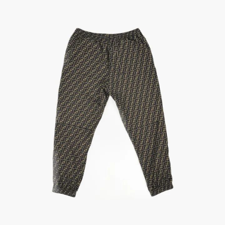 Fendi Fendi Brown Logo Print Casual Pants -2508 Size US 44 / EU 60 - 3 Thumbnail