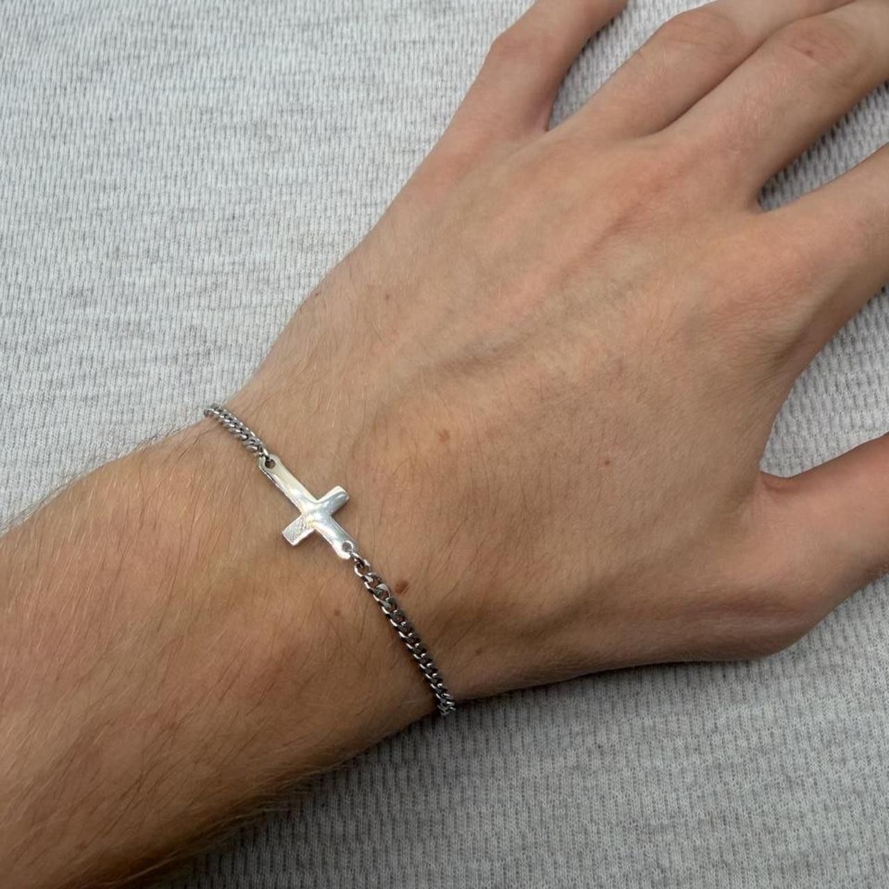 Bazo 1199 / GOD'S LONELY KIDS ブレスレット Other Bazo 1199 gods lonely kids pink diamond cross bracelet | Grailed