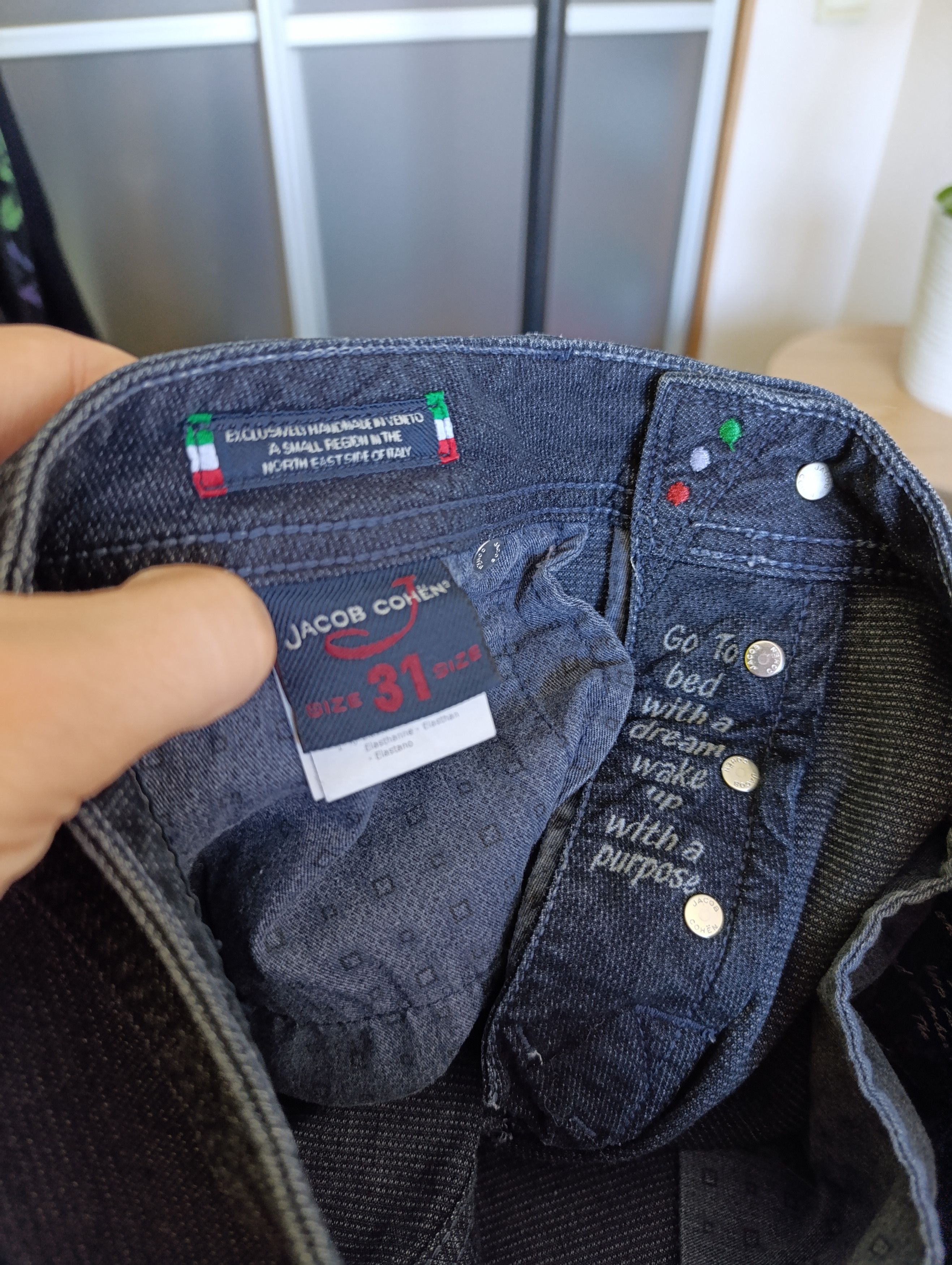 Designer JACOB COHEN HOSEN EXCLUSIVE ITALIAN JEANS J688 COMF PANTS Size US 31 - 18 Thumbnail