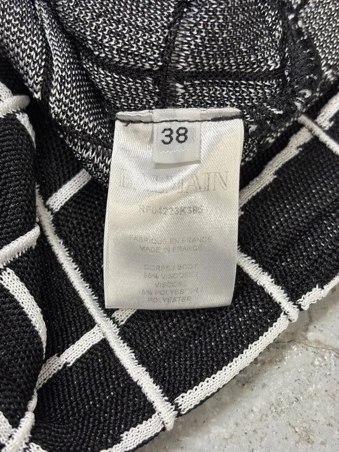 Balmain × Designer × Vintage Balmain Paris Black & White Contemporary Skirt Size 26" / US 2 / IT 38 - 7 Thumbnail