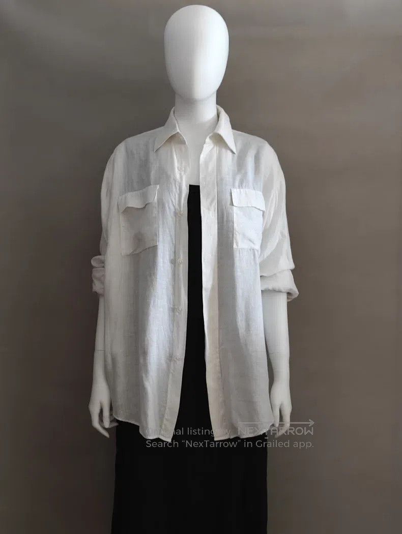 Hermes Hermes Margiela Period Linen Shirt Size S / US 4 / IT 40 - 3 Thumbnail