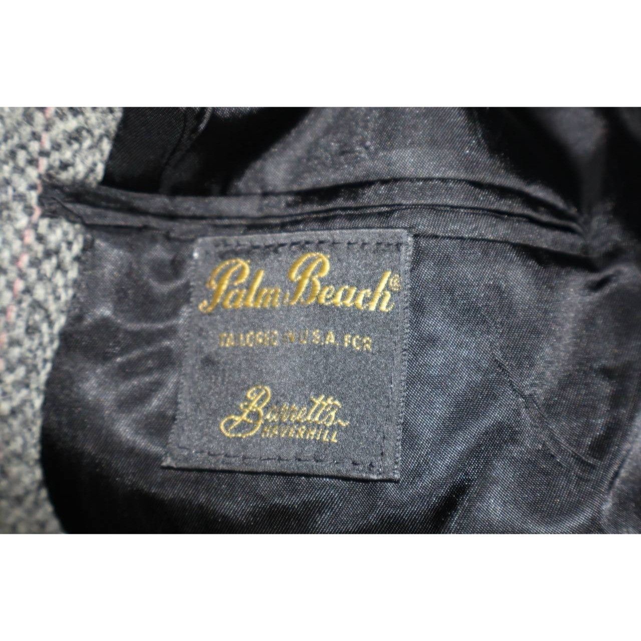 Harris Tweed Vintage HARRIS TWEED by Palm Beach Blazer Men's Gray Wool Size 36R - 5 Thumbnail