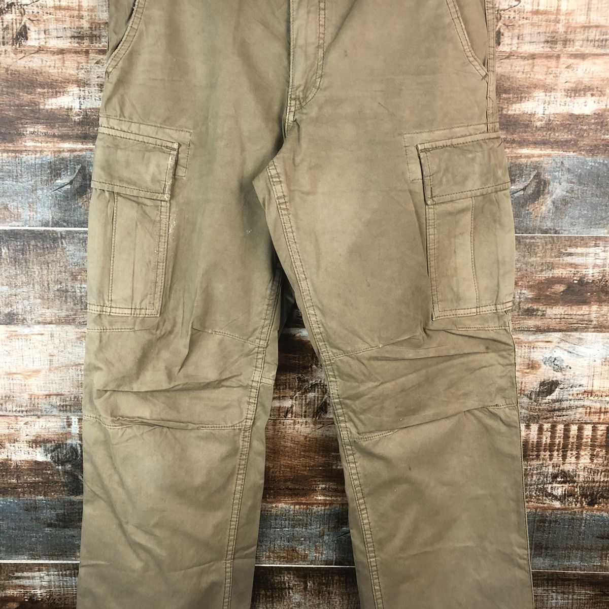 DLL Uniqlo utility Brown Cargo Multipocket Pants #C218