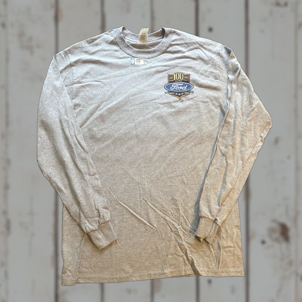 Gildan New Mens Medium Gray Long Sleeve Ford Truck Shirt M Size US M / EU 48-50 / 2 - 1 Thumbnail