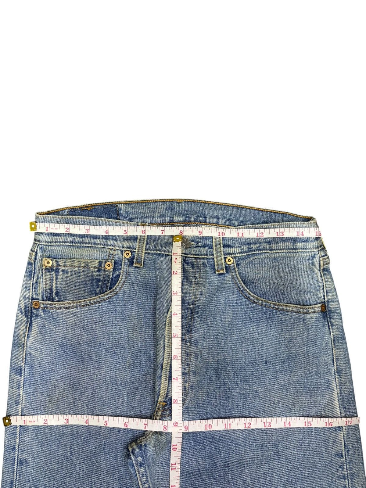 Levi's Vintage 90s Levis 501 Blue Wash Distressed Jeans Size US 30 / EU 46 - 6 Thumbnail
