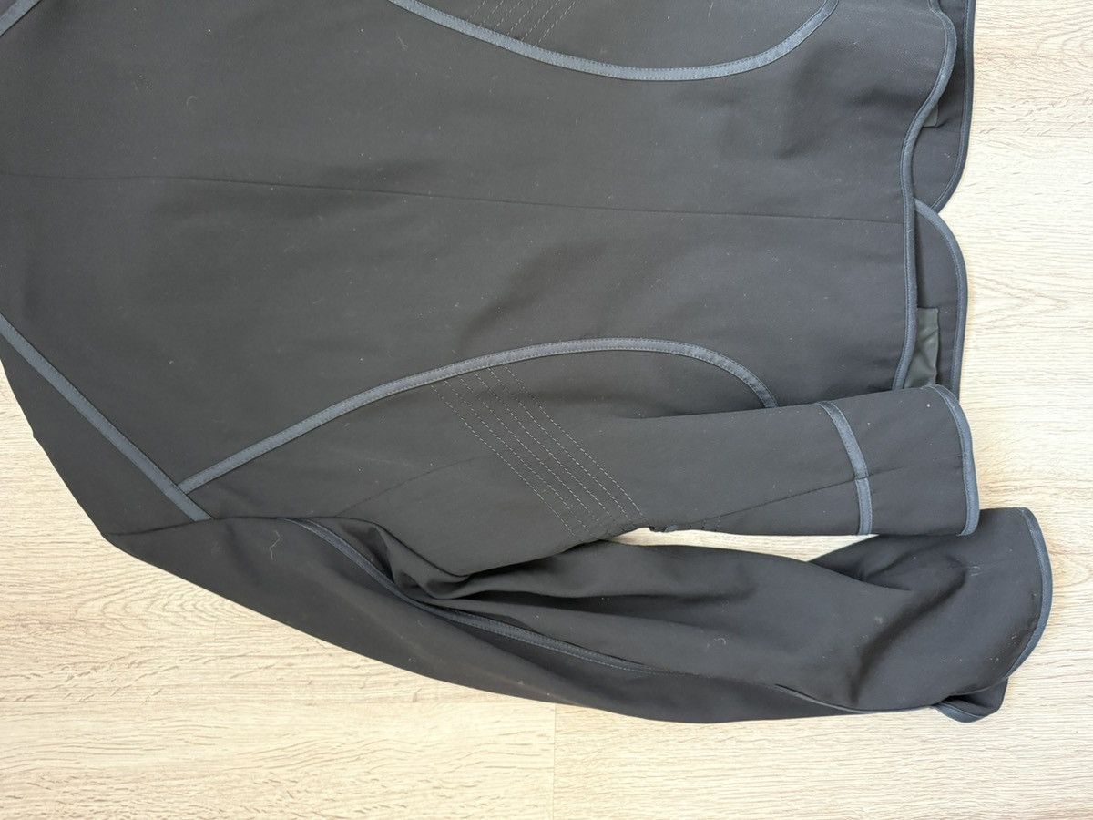 Laurel Laurel Black Virgin Wool Blazer Stitched Line Detail Size 42 Size M / US 6-8 / IT 42-44 - 15 Thumbnail