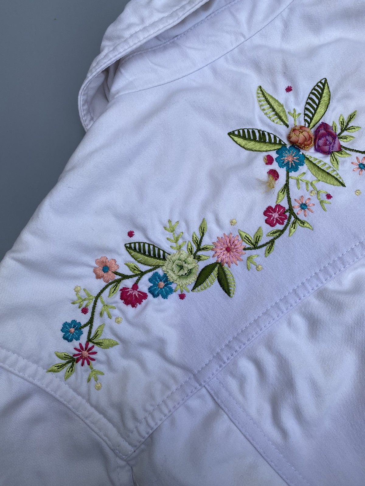 Escada Escada Archival Floral Embroidery Denim Jacket Size S / US 4 / IT 40 - 11 Thumbnail