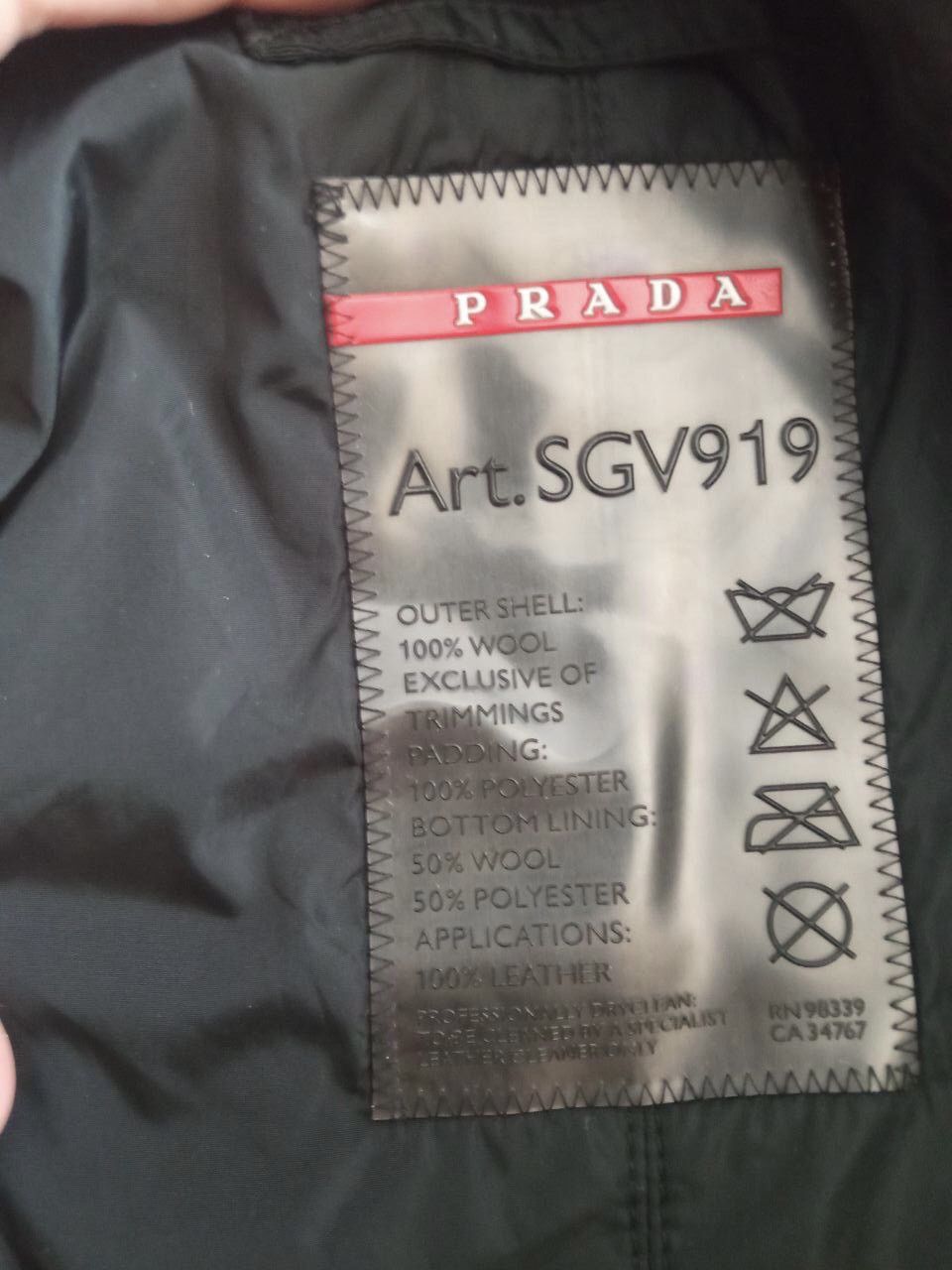 Prada Prada F/w07 Tab Black Tech Leather Wool Nylon Long Over Coat Size US M / EU 48-50 / 2 - 8 Thumbnail