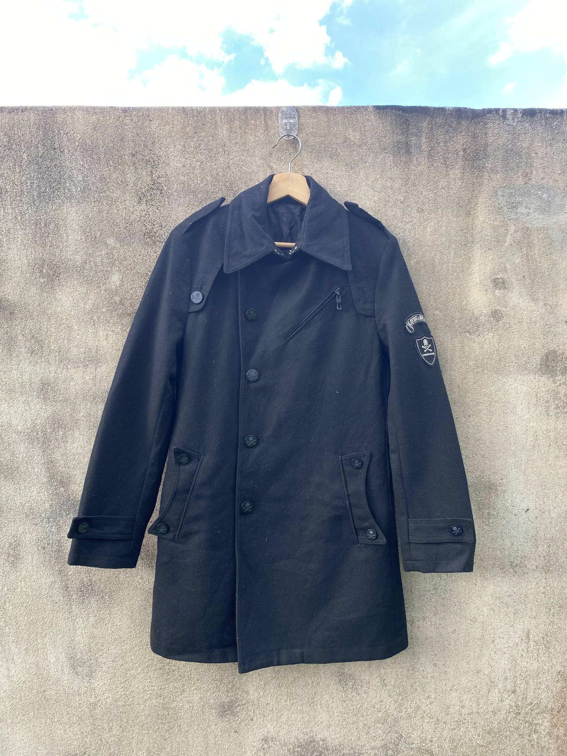 semanticdesign Roen x Semantic Design Skull Punk Gothic Style Coat Size US S / EU 44-46 / 1 - 1 Thumbnail