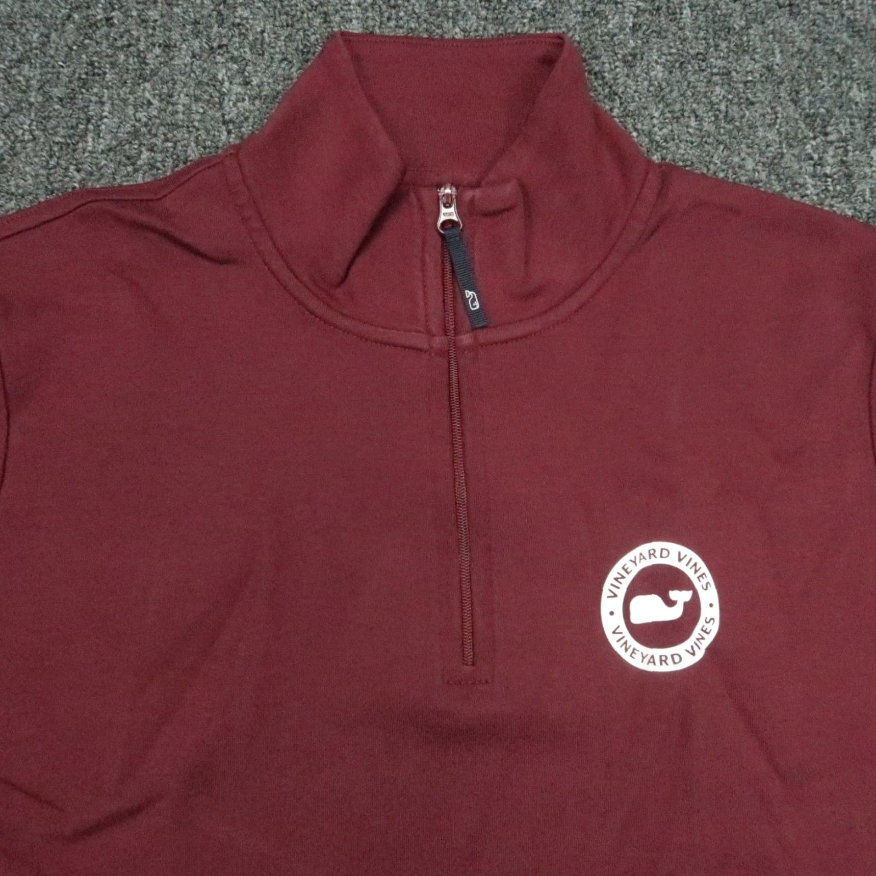 Vineyard Vines Vineyard Vines Pullover Mens Small Red Quarter Zip Long Sleeve Graphic Print Shirt Size US S / EU 44-46 / 1 - 3 Thumbnail