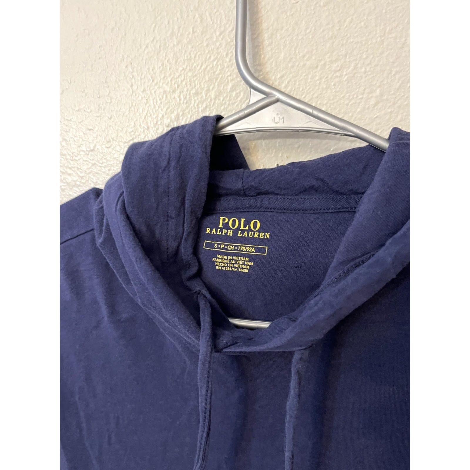 Polo Ralph Lauren VINTAGE Polo Ralph Lauren T-shirt Hoodie Long Sleeve Navy Blue Small Men Lightweight Size US S / EU 44-46 / 1 - 2 Thumbnail