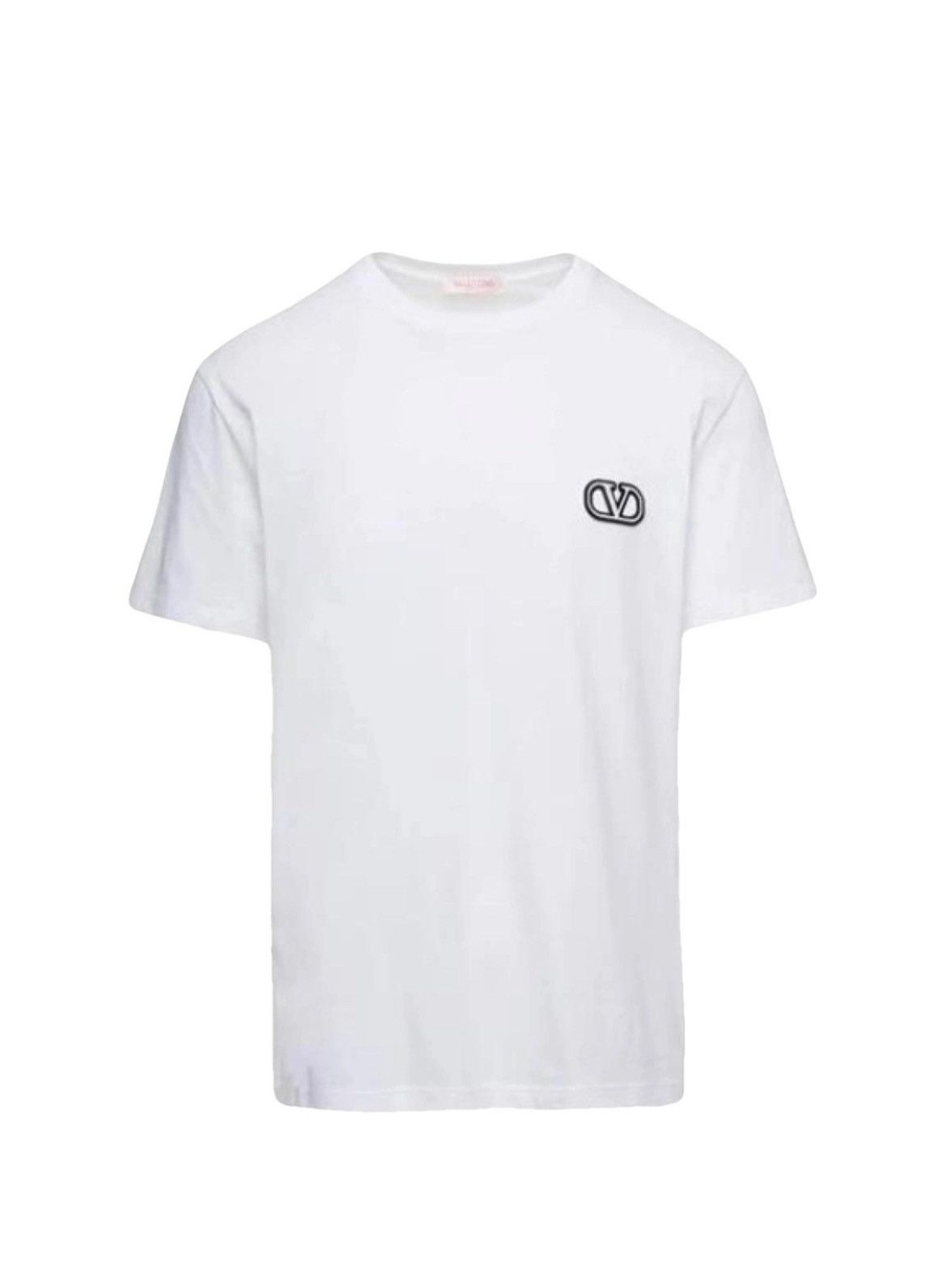 Valentino Valentino Garavani Cotton T-Shirt with VLOGO Size US M / EU 48-50 / 2 - 1 Thumbnail