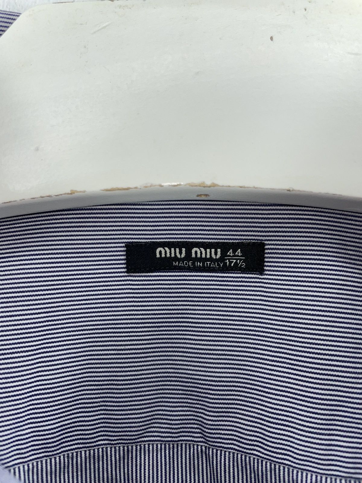 Miu Miu Miu Miu Archive Striped Shirt Size US L / EU 52-54 / 3 - 9 Thumbnail