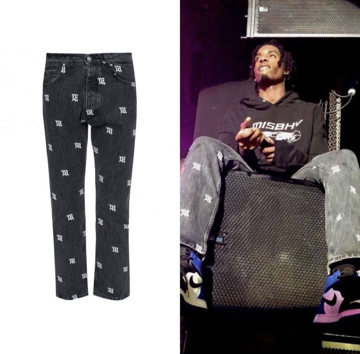 Misbhv Misbhv Monogram Denim Pants Size US 30 / EU 46 - 3 Thumbnail
