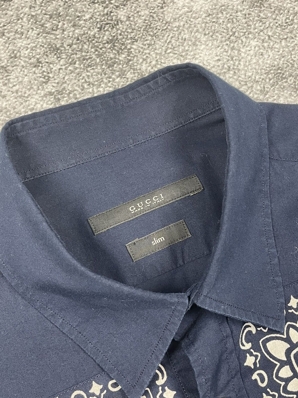 Gucci Gucci bandana Luxury Shirt Button Ups Vintage Cotton Size US M / EU 48-50 / 2 - 6 Thumbnail