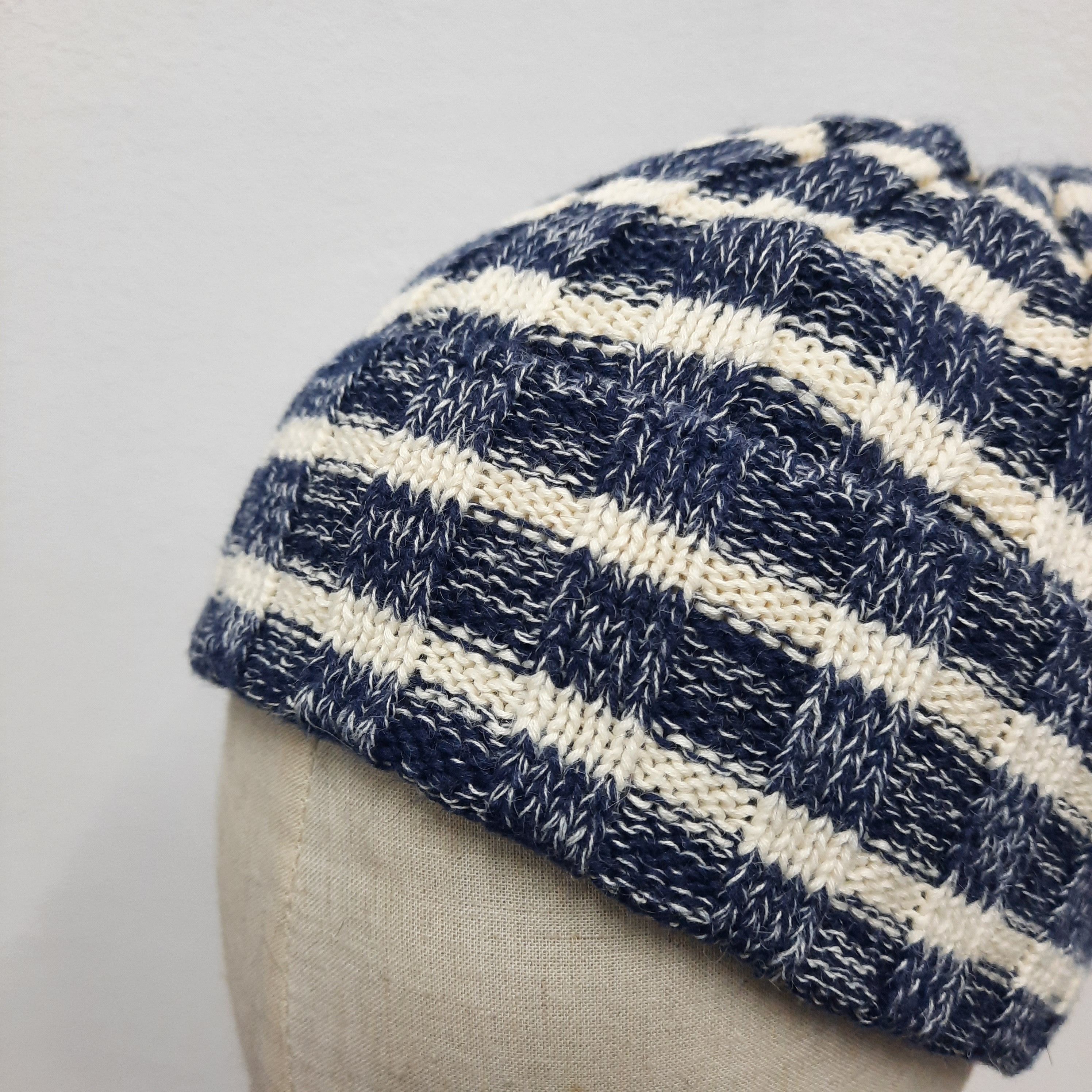 Tornado Mart 💥 Japanese brand free's mart stripes beanie hat Size ONE SIZE - 3 Thumbnail