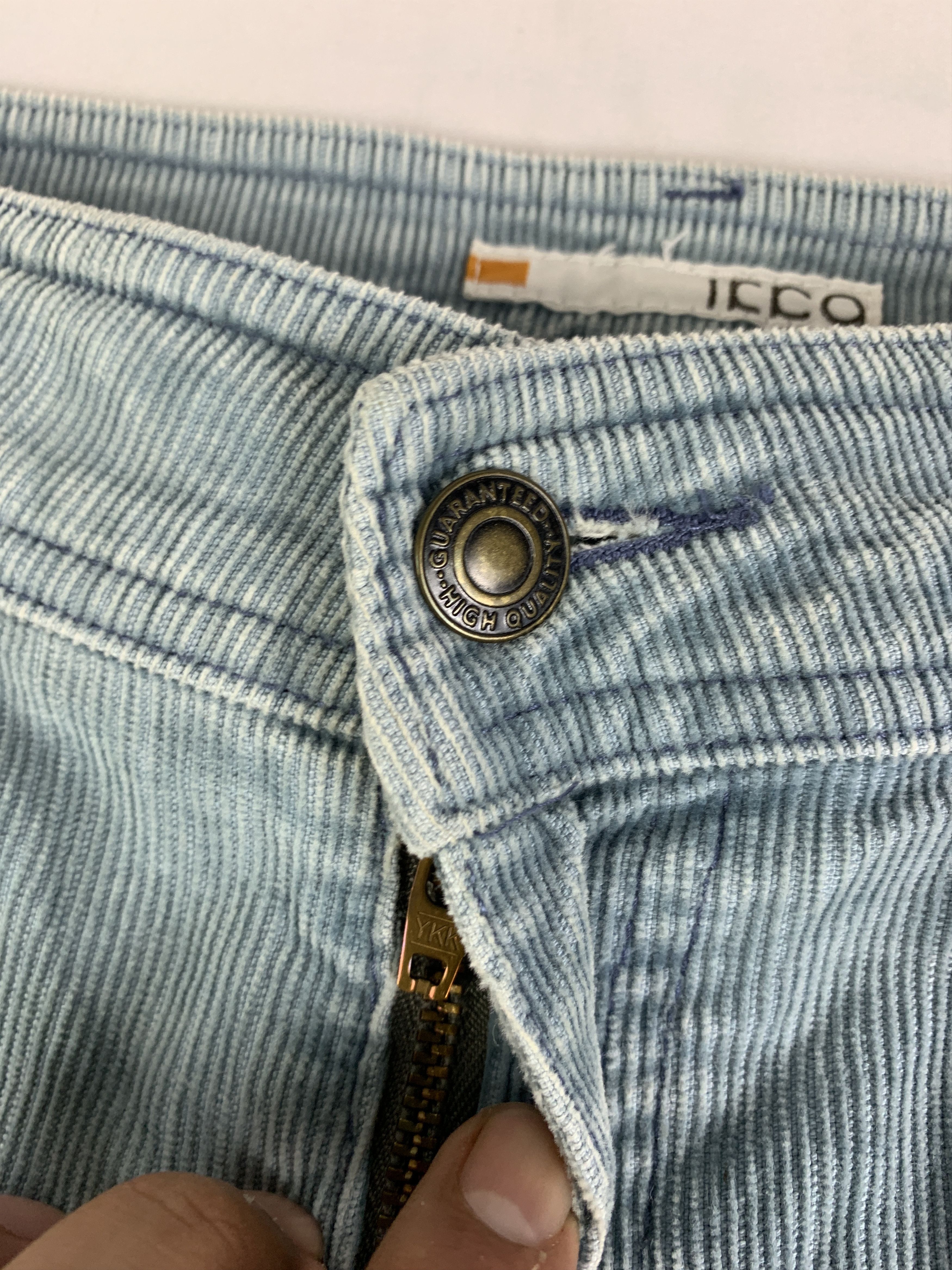 Japanese Brand ikka Baby Blue Corduroy Boot Cut Flare Pants (30) Size 30" / US 8 / IT 44 - 9 Thumbnail