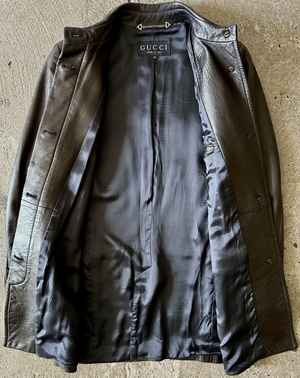 Gucci Gucci - Tom Ford - 1997 - Leather Jacket Size US XS / EU 42 / 0 - 10 Thumbnail