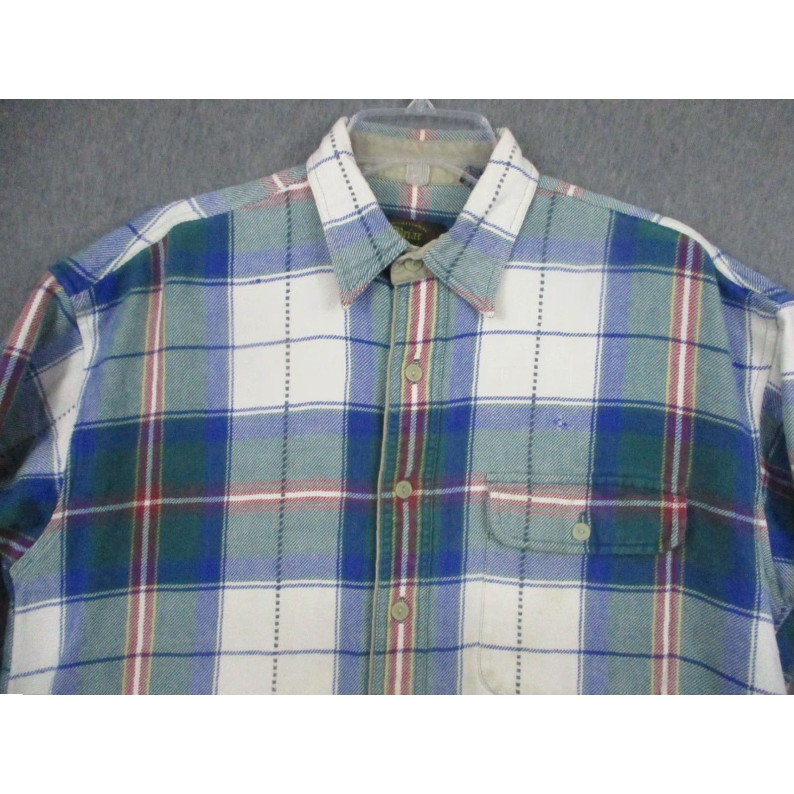 Vintage VINTAGE Brian Flannel Shirt Medium Plaid Heavyweight Shacket Size US M / EU 48-50 / 2 - 2 Thumbnail