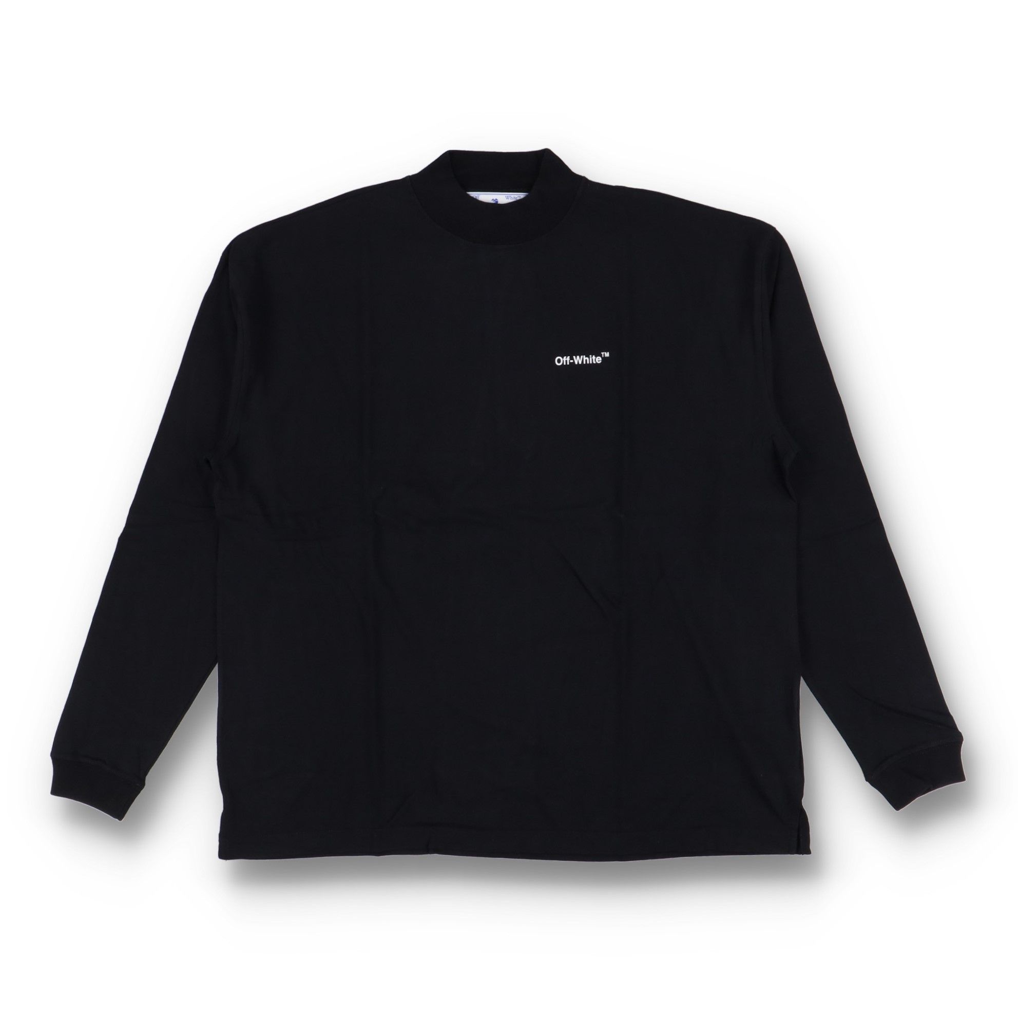 Off-White Black Caravaggio Arrows Oversized Mock Neck LS T-Shirt Size US S / EU 44-46 / 1 - 7 Thumbnail