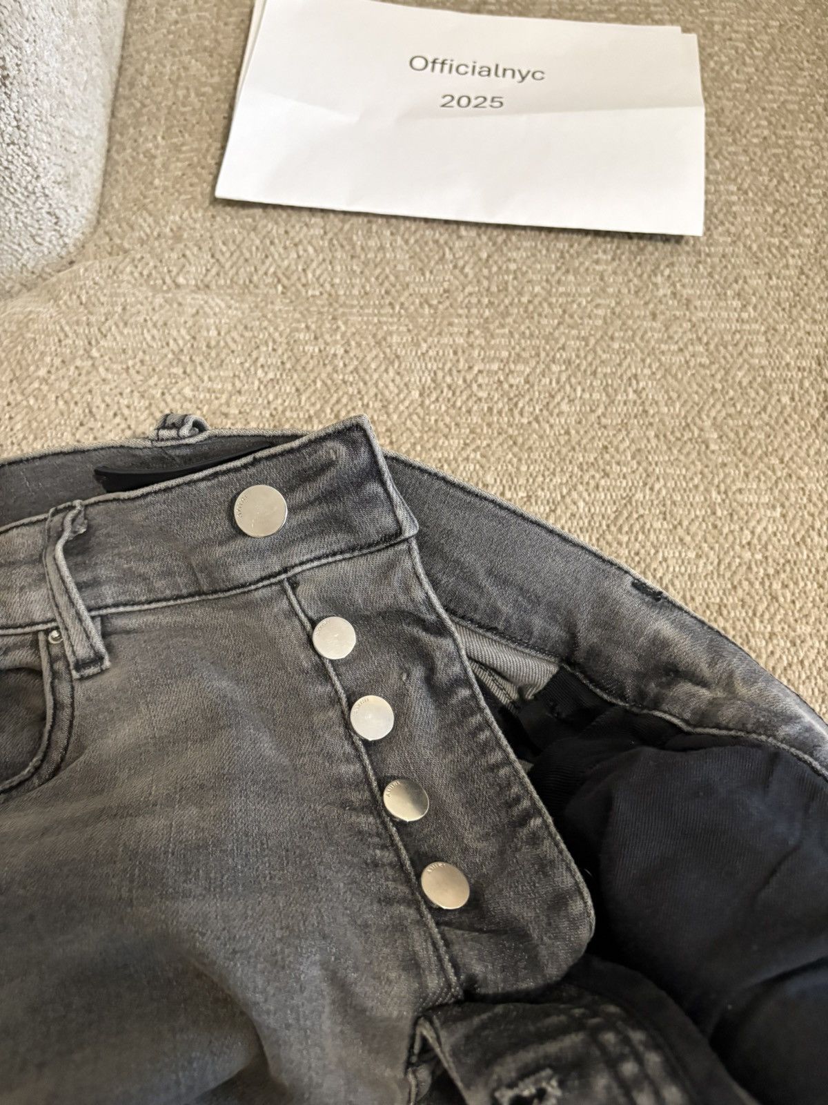 Amiri Amiri side stripe denim Size US 31 - 3 Thumbnail
