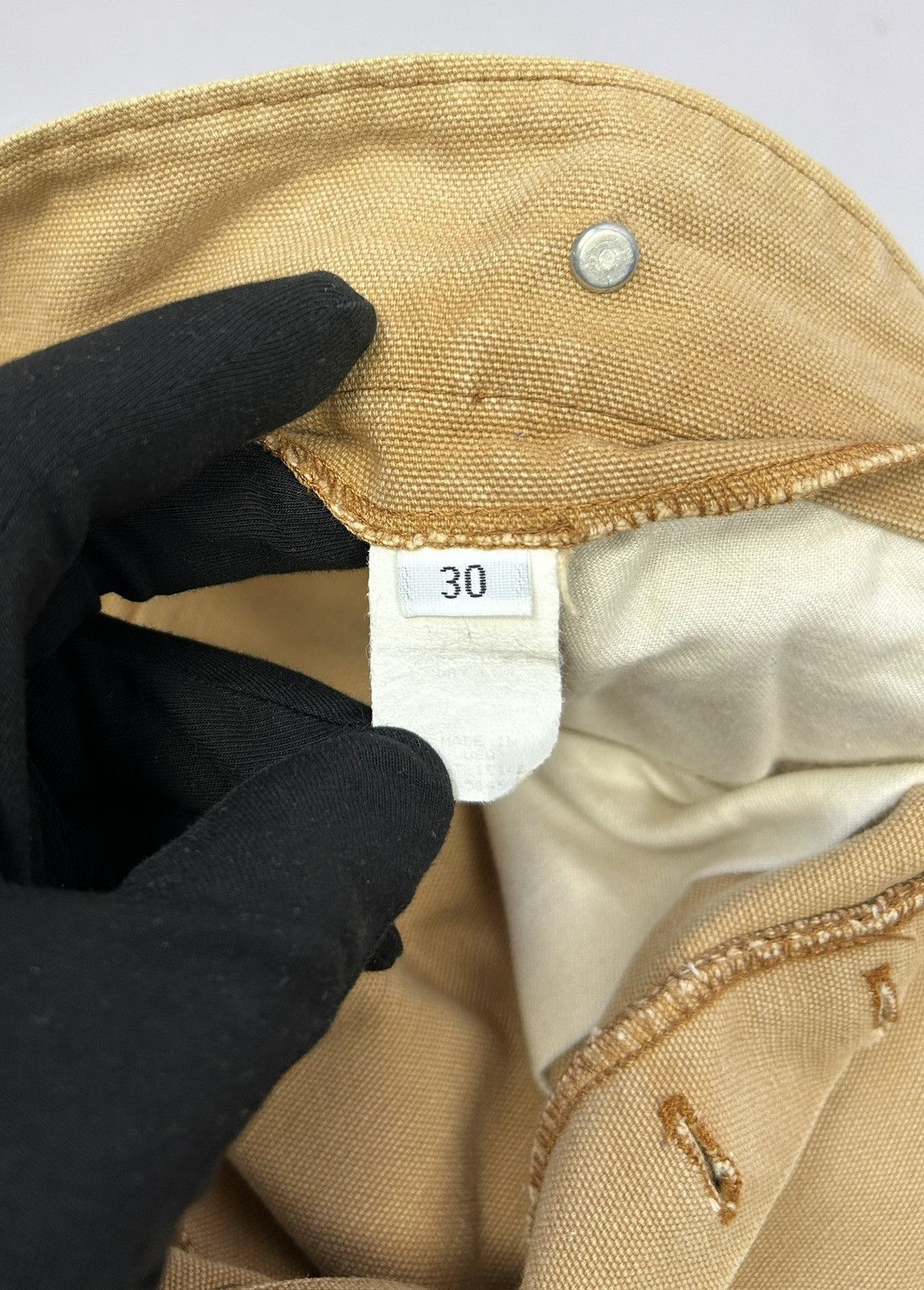 Cowboy Equipment × Vintage Vtg WAH Maker Jeans Size Frontier Buckle Back Button Fly 90s Size US 30 / EU 46 - 11 Thumbnail