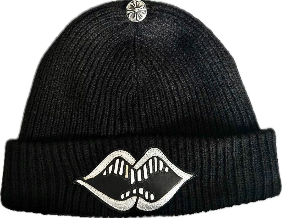 Chrome Hearts Matty boy silver chomped patch cashmere beanie Chrome Hearts Matty boy silver chomped patch cashmere beanie