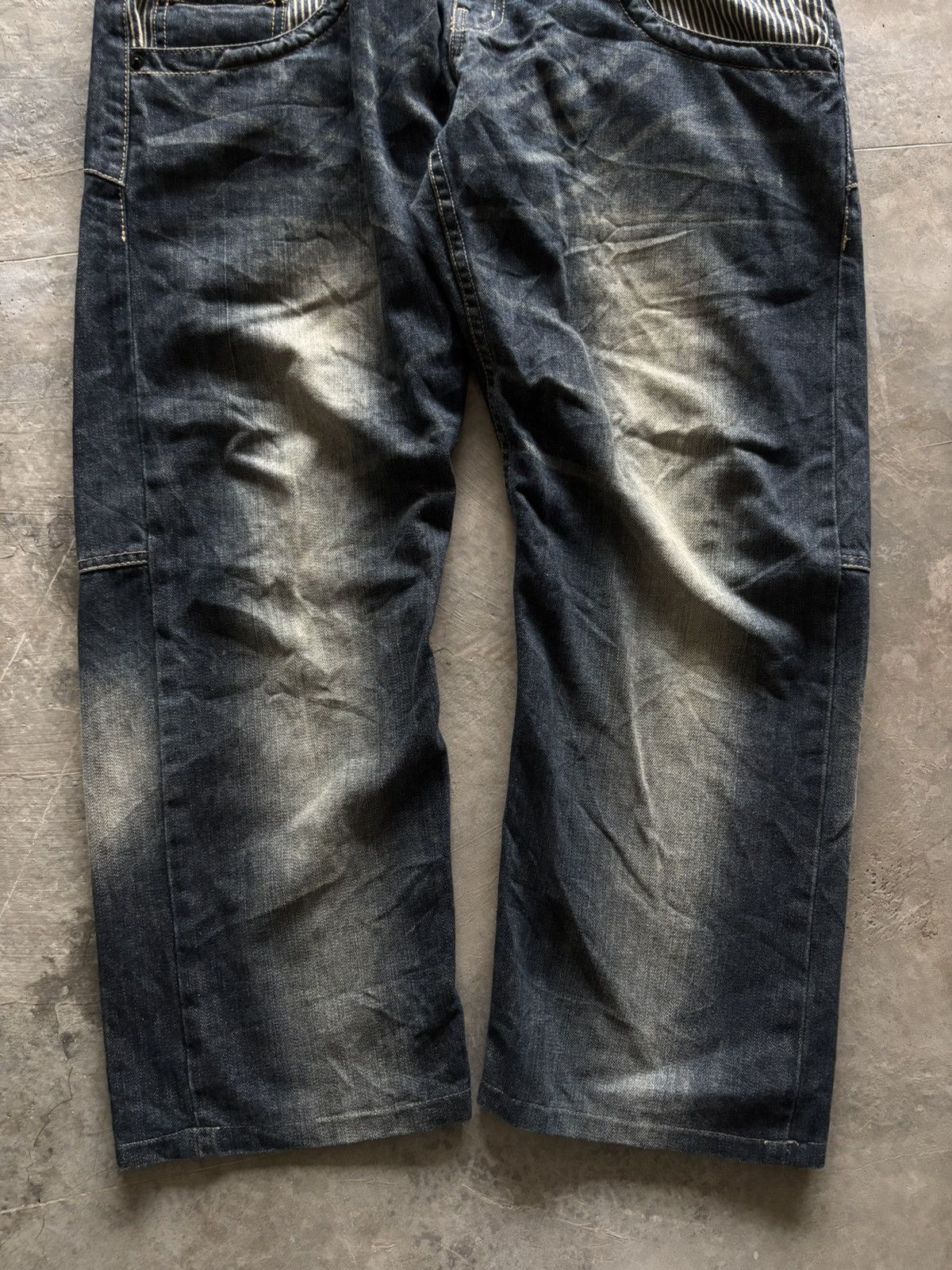 PPFM DOUBLE WAIST DOMINATE JAPANESE WASHED PUNK GRUNGE MUD RUSTY Size US 37 - 10 Thumbnail
