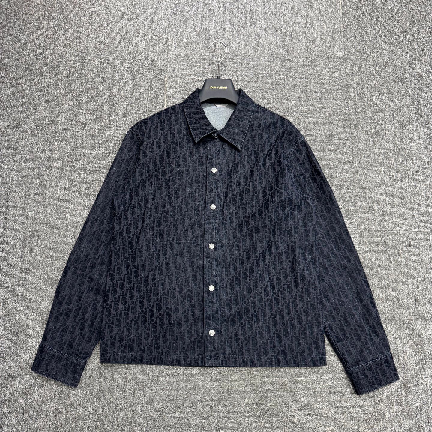 Dior Dior Essentials Oblique All Over Print Denim Shirt Size US S / EU 44-46 / 1 - 1 Thumbnail