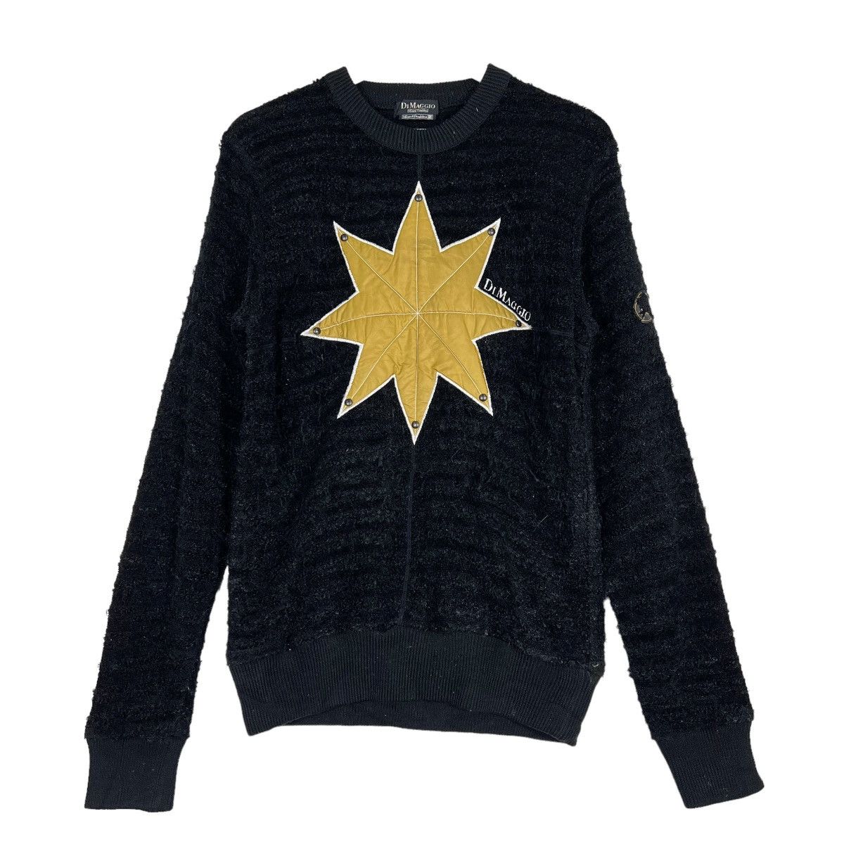 Aran Isles Knitwear × Japanese Brand 🔥 DI MAGGIO MIXED DOUBLE KNIT MOHAIR JUMPER Size US L / EU 52-54 / 3 - 1 Thumbnail