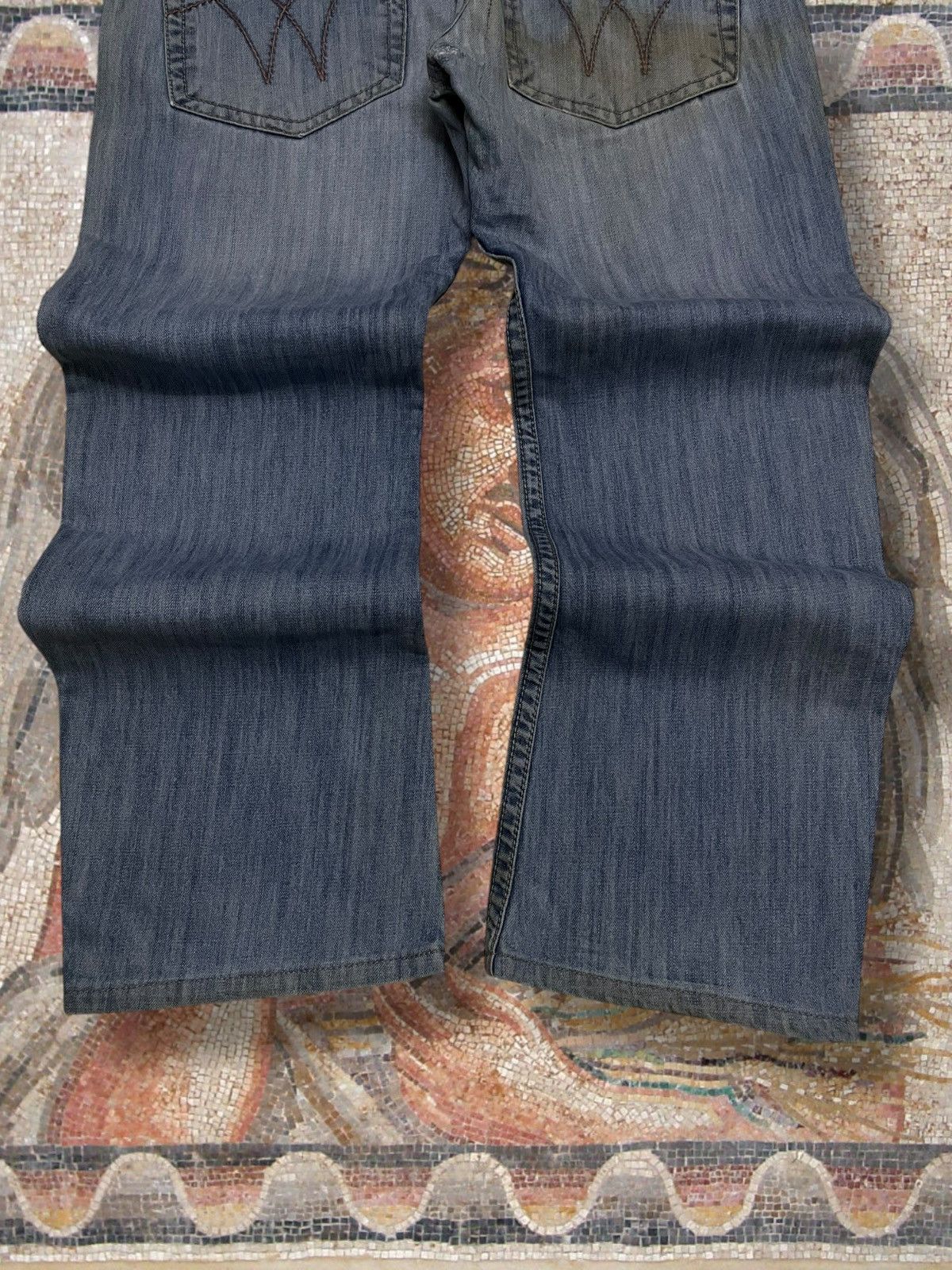 Japanese Brand Vintage 1990s OG Designer Japan Tough Serial Killer Denim Size US 34 / EU 50 - 11 Thumbnail