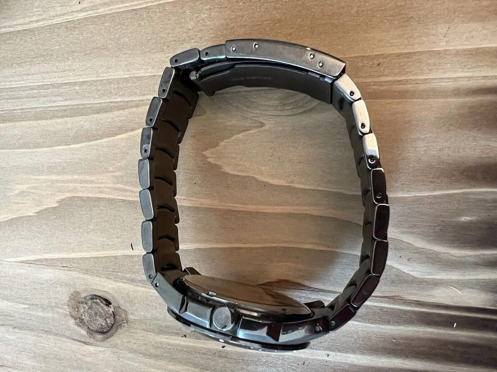 Fossil Fossil Blue Am-4117 Dark Gray Stainless Steel New Battery Size ONE SIZE - 5 Thumbnail