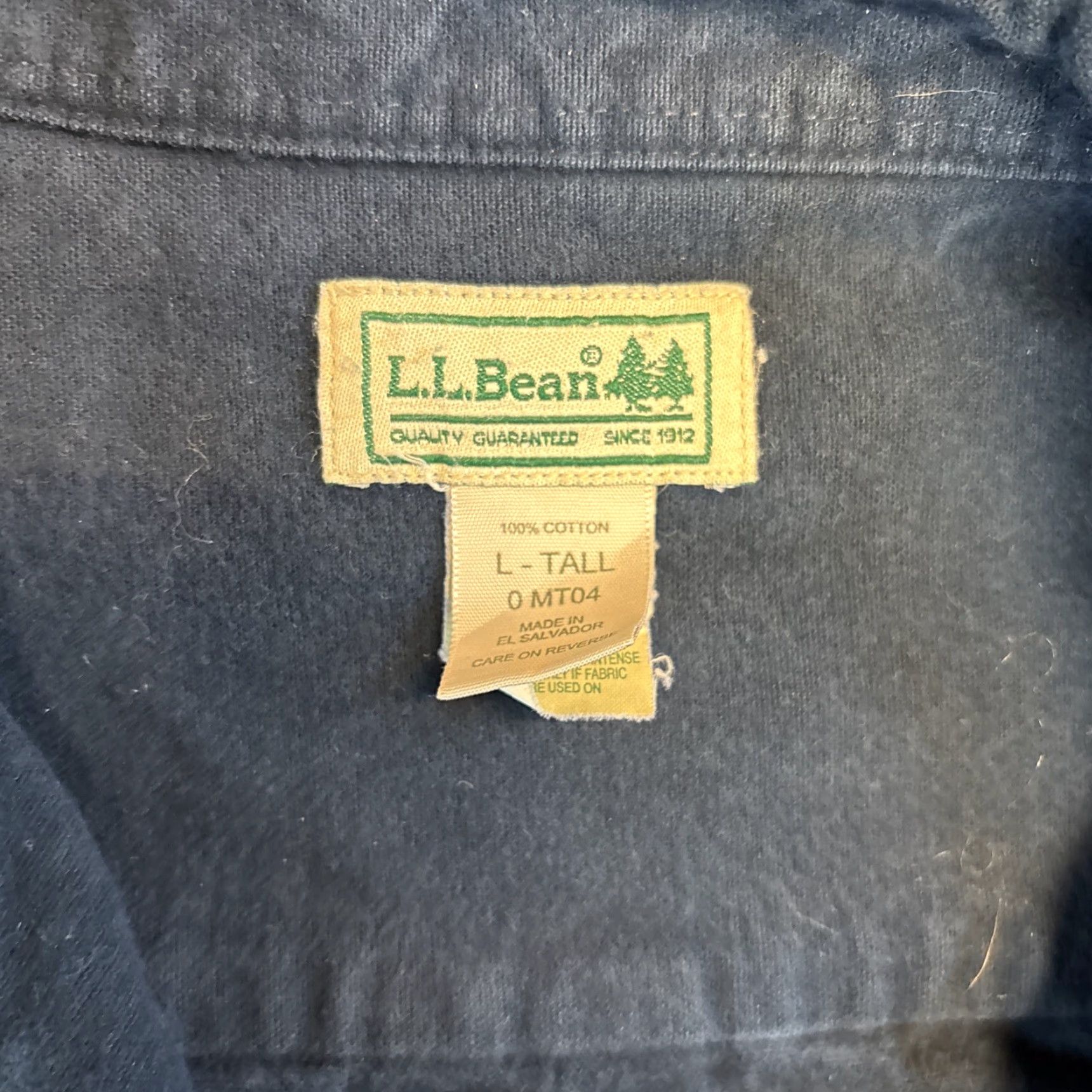 Vintage LL Bean Button Up Shirt LT Large Tall Blue Chamois Outdoors Heavy Casual Cotton Size US L / EU 52-54 / 3 - 2 Thumbnail
