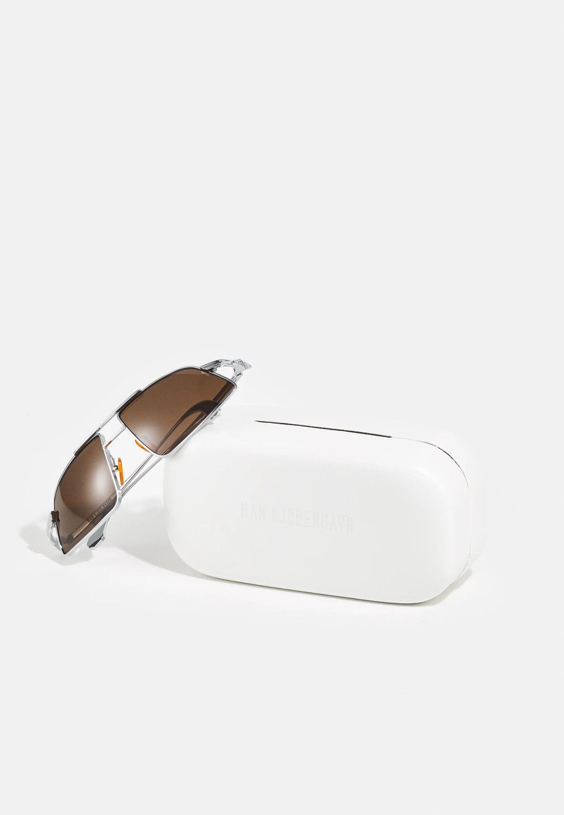 Han Kjobenhavn !DS! SS23 Han Kjobenhavn Demo High Silver Brown Sunglasses Size ONE SIZE - 6 Thumbnail