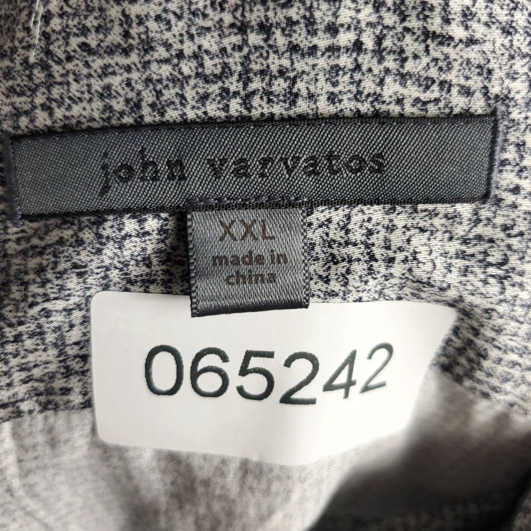 John Varvatos John Varvatos Shirt Mens 2XL Gray Button-Up Long Sleeve Cotton Size US XXL / EU 58 / 5 - 8 Thumbnail
