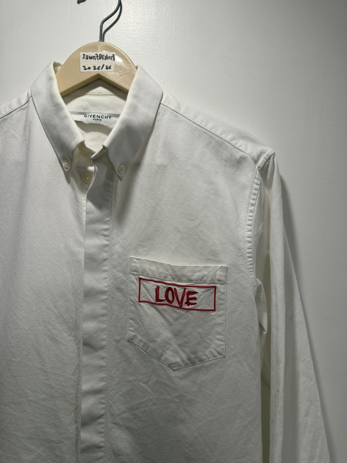 Givenchy Givenchy Paris Oxford Love Shirt Size US S / EU 44-46 / 1 - 3 Thumbnail