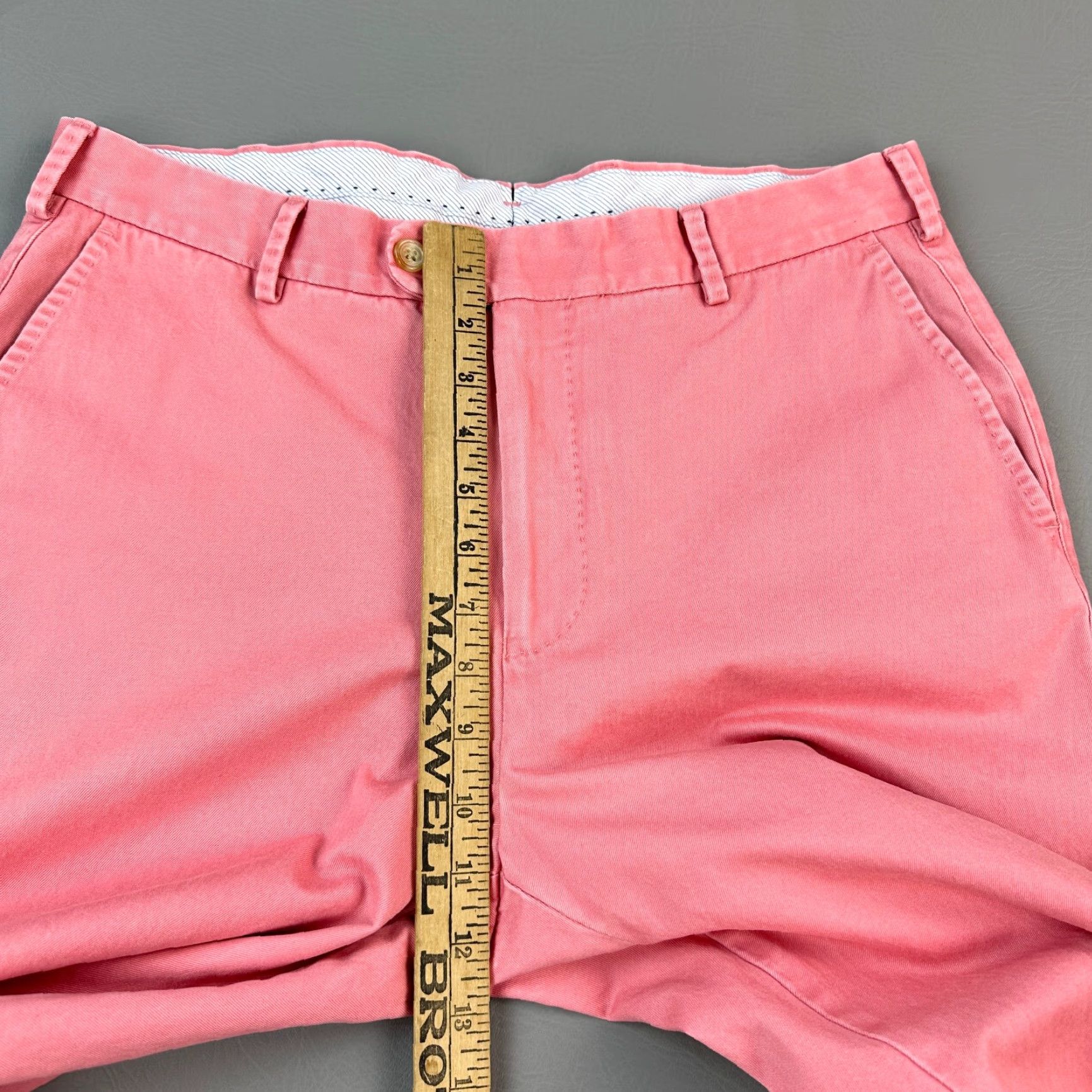 Peter Millar Peter Millar Pants Mens Pink 34x29 Pima Washed Twill Flat Front Chino Casual Size US 34 / EU 50 - 5 Thumbnail