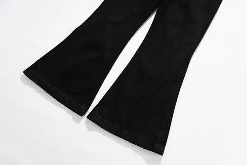 Jean Chunky Black Stacked Denim Jeans Size US 32 / EU 48 - 8 Thumbnail