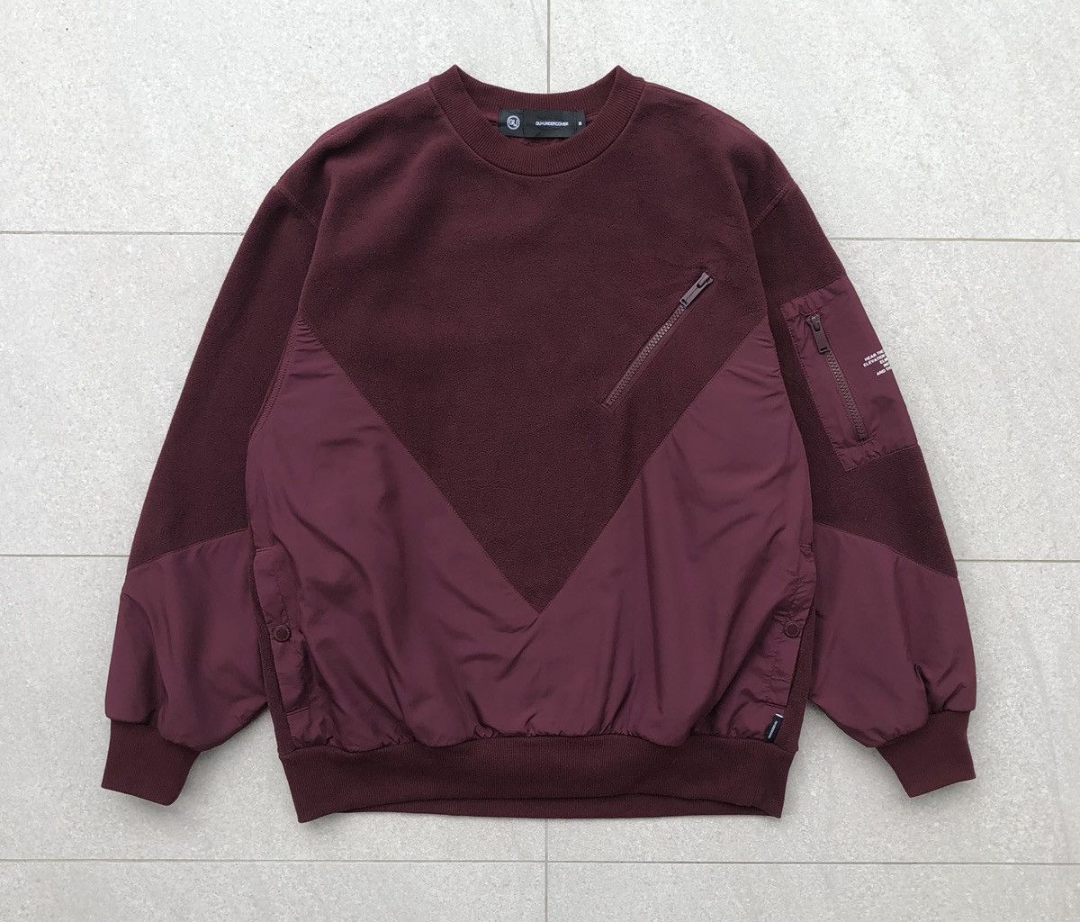 GU × Undercover UNDERCOVER x GU Fleece Pullover sweatshirt Red [M] MENS Size US M / EU 48-50 / 2 - 6 Thumbnail