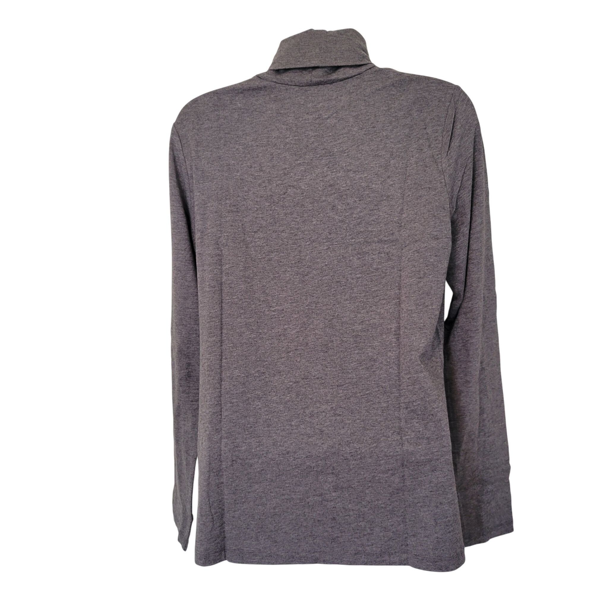 Lands' End Lands End Shaped Fit Charcoal Heather Gray Long Sleeve M Tur Size M / US 6-8 / IT 42-44 - 4 Thumbnail