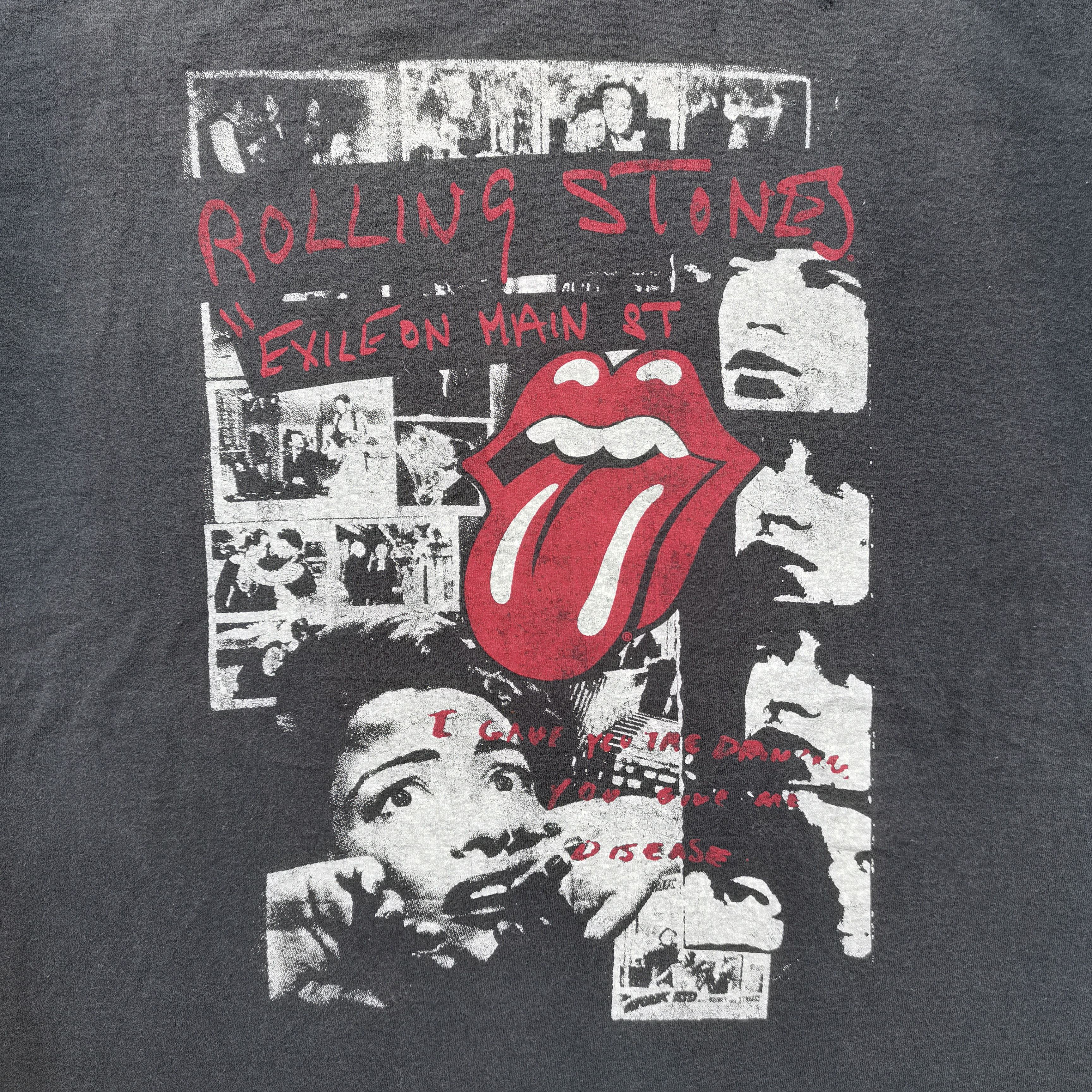 Fruit Of The Loom × The Rolling Stones × Vintage Vintage Rare THE ROLLING STONES Tshirt Size US XL / EU 56 / 4 - 2 Thumbnail
