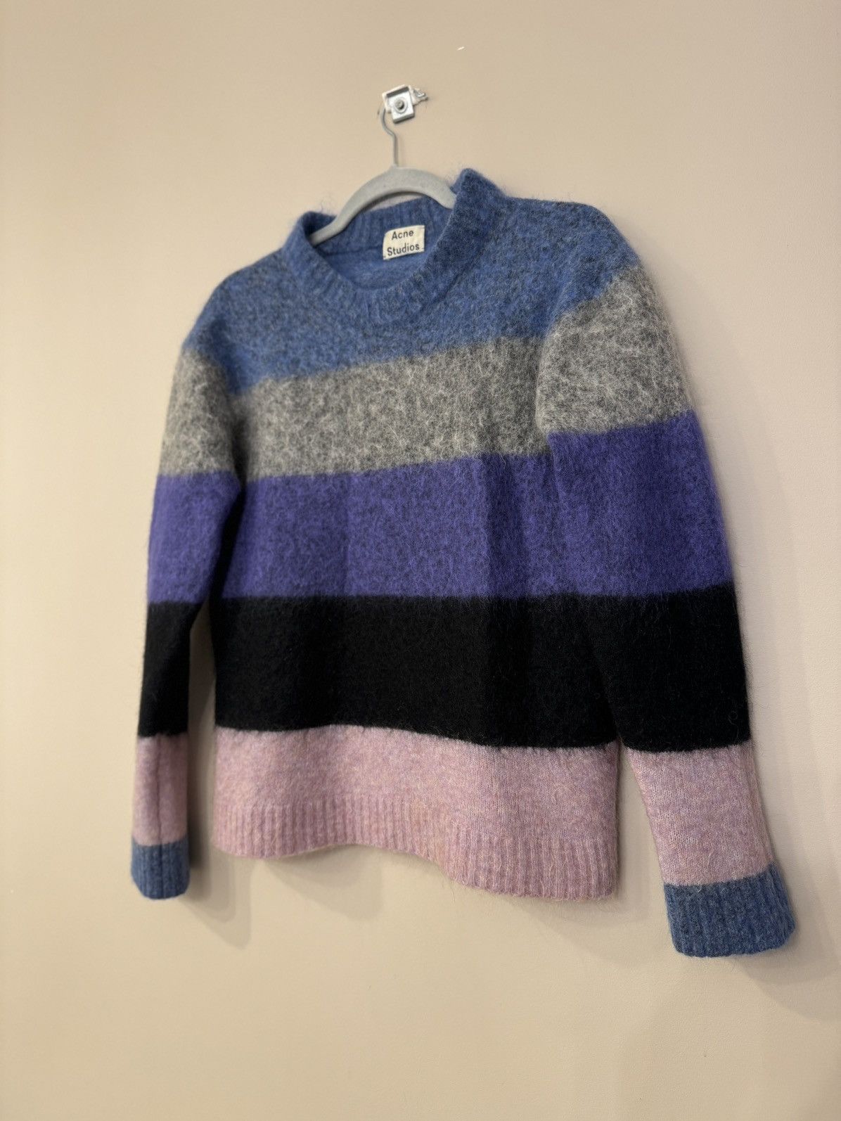 Acne Studios Acne Studios Albah Wool Mohair sweater stripped knitwear Size US S / EU 44-46 / 1 - 2 Thumbnail
